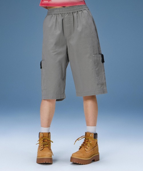 X-girl（エックスガール） パンツ FADED FACE LABEL EASY SHORTS