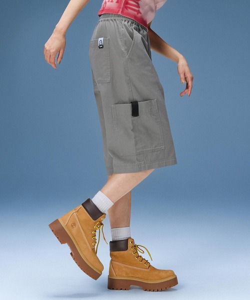 X-girl（エックスガール） パンツ FADED FACE LABEL EASY SHORTS