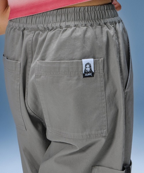 X-girl（エックスガール） パンツ FADED FACE LABEL EASY SHORTS