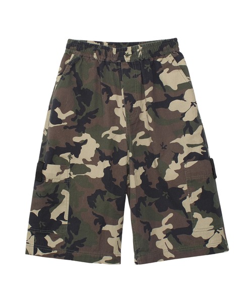 X-girl（エックスガール） パンツ FADED FACE LABEL EASY SHORTS