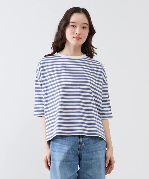 LOGEMENT DE CLAIRE（ロジュモンドクレール） tシャツ リラックス5分袖