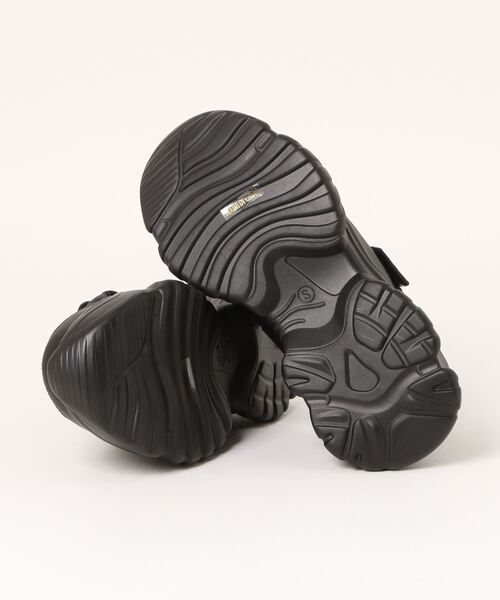 「Shoes in Closet」 フラットサンダル L ブラック×ブラック レディース_画像3