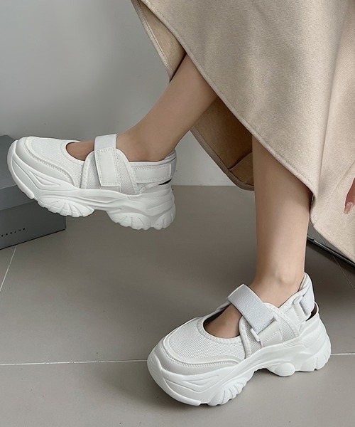 「Shoes in Closet」 フラットサンダル L ブラック×ブラック レディース_画像6