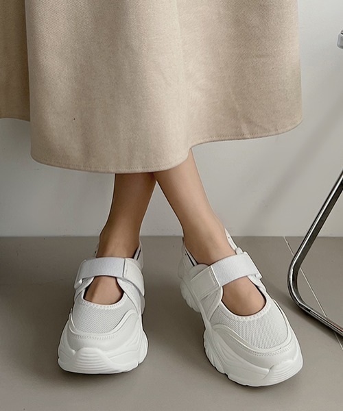 「Shoes in Closet」 フラットサンダル L ブラック×ブラック レディース_画像7