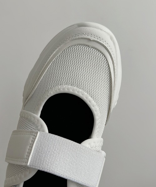 「Shoes in Closet」 フラットサンダル L ブラック×ブラック レディース_画像9