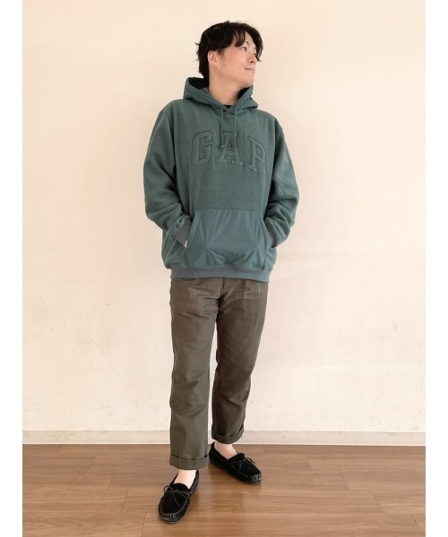 「GAP」 プルオーバーパーカー X-SMALL ブラウン メンズ_画像4