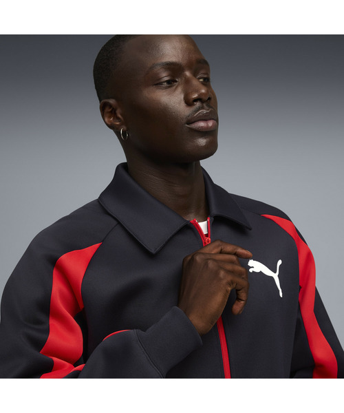 PUMA ジャージ T7セットアップ Mサイズ ブラック＆レッド プーマ 上下 PUMA（プーマ） ジャージ メンズ T7 リラックスド ビッグ キャット