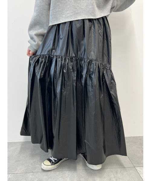 「WC」 フレアスカート FREE シルバー レディース_画像3