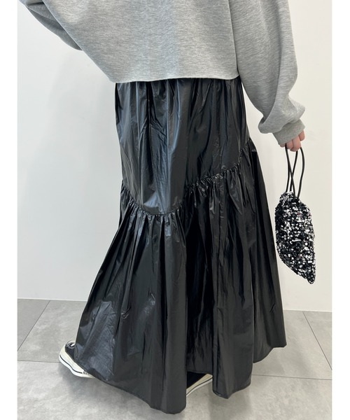 「WC」 フレアスカート FREE シルバー レディース_画像5