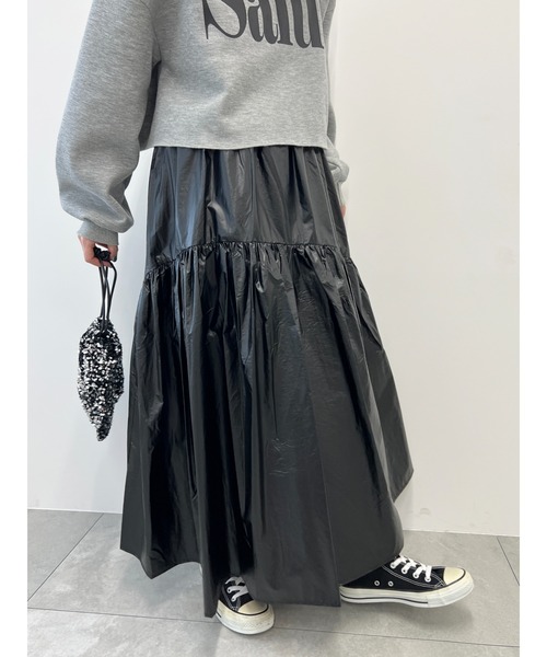 「WC」 フレアスカート FREE シルバー レディース_画像7