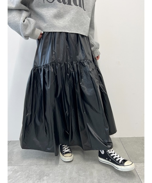 「WC」 フレアスカート FREE シルバー レディース_画像9