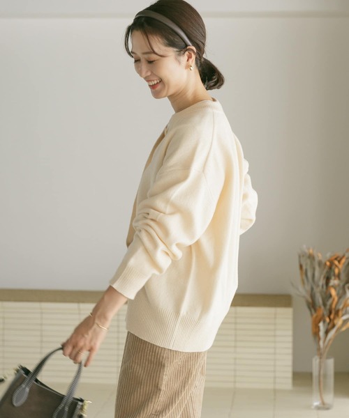 「URBAN RESEARCH DOORS」 カーディガン MEDIUM ブラウン レディース_画像7