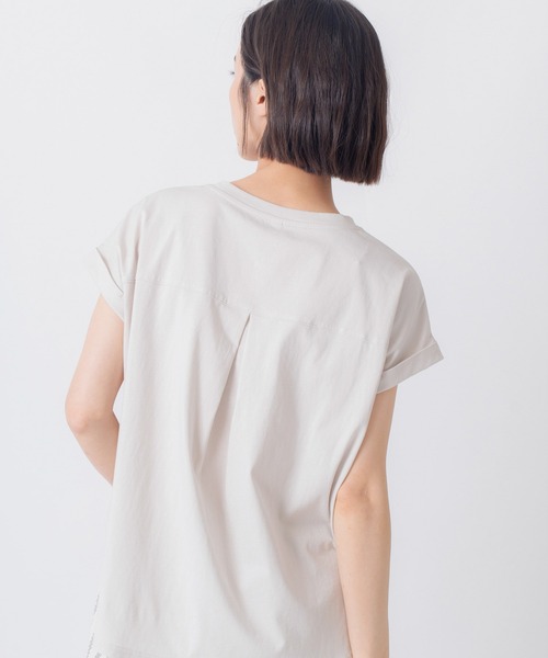 tシャツ 「KELEN / ケレン」チュール刺繍デザインコットンジャージープルオーバー レディースの画像