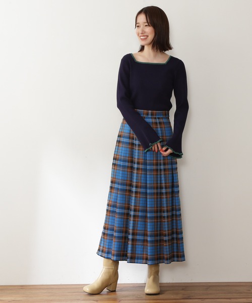 「N.(N. Natural Beauty Basic)」 ロングスカート SMALL ブルー系その他 レディース_画像8