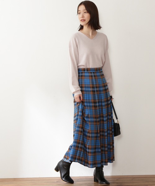 「N.(N. Natural Beauty Basic)」 ロングスカート SMALL ブルー系その他 レディース_画像9