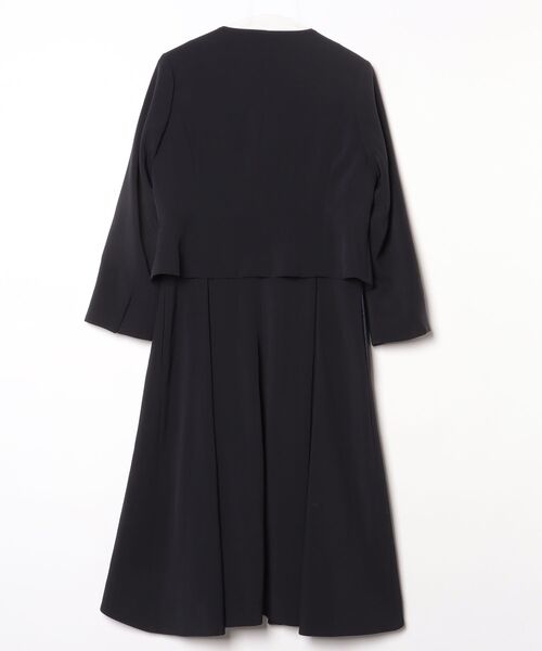 「RUIRUE BOUTIQUE」 コンビワンピース LL ネイビー レディースの画像