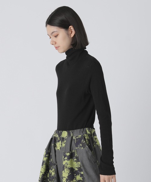 「Plantation」 長袖カットソー M size ブラック レディースの画像