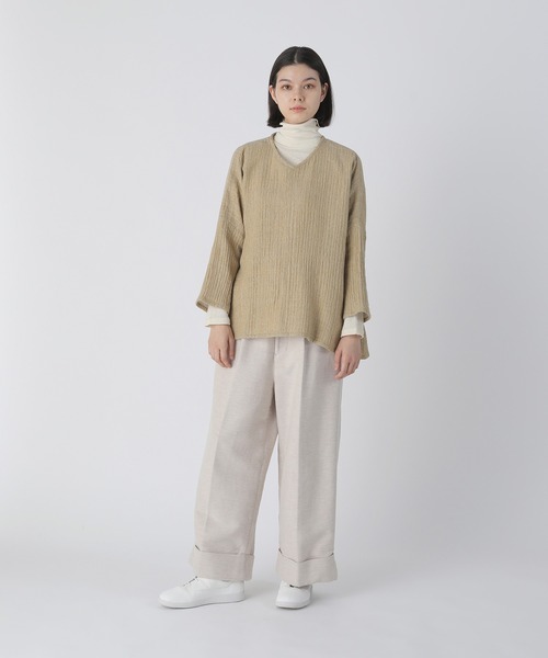 「Plantation」 長袖カットソー M size ブラック レディースの画像