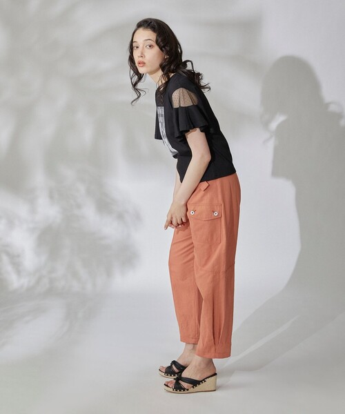 「GRACE CONTINENTAL」 半袖カットソー 36 ブラック レディース_画像9
