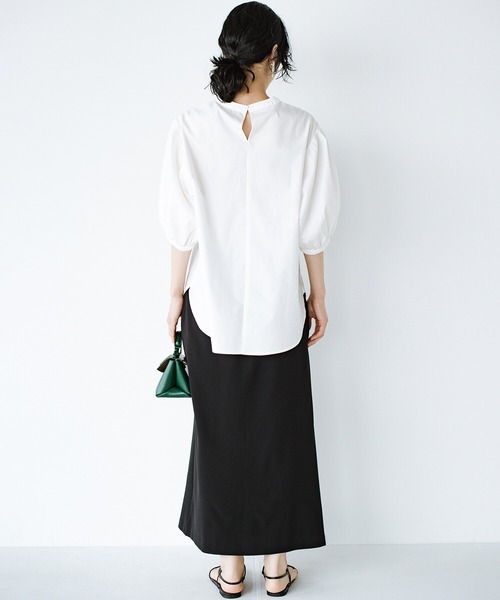 「haco!」 7分袖ブラウス MEDIUM ブラック レディース_画像6