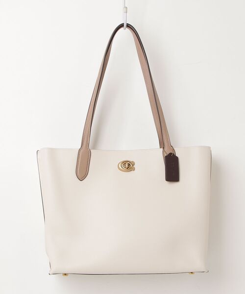 coach ウィロウトート COACH（コーチ） ウィロウ トートバッグ - ベージュ レディース
