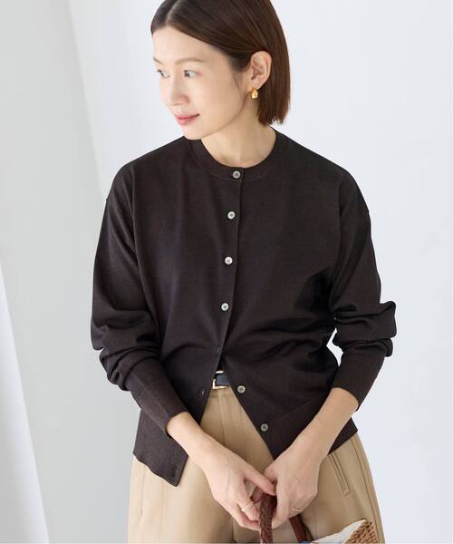 カーディガン 「追加3」LEVITAロングスリーブカーディガン レディースの画像