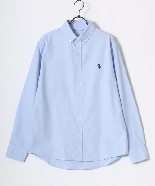 「U.S. POLO ASSN.」 長袖ポロシャツ LL アイボリー メンズ_画像2