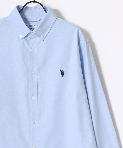 「U.S. POLO ASSN.」 長袖ポロシャツ LL アイボリー メンズ_画像3
