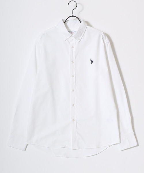 「U.S. POLO ASSN.」 長袖ポロシャツ LL アイボリー メンズ_画像5