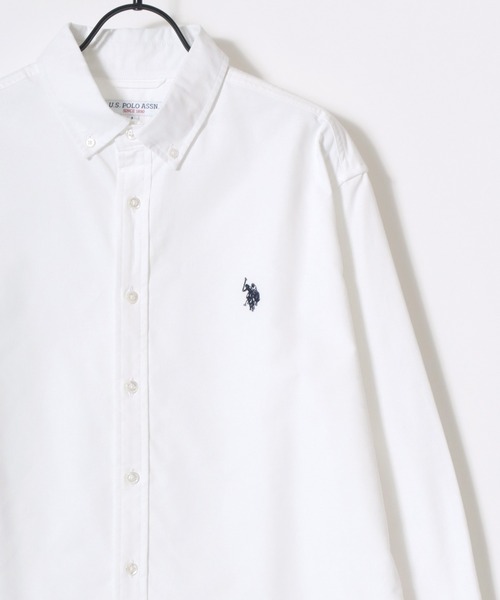 「U.S. POLO ASSN.」 長袖ポロシャツ LL アイボリー メンズ_画像6