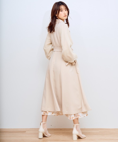 「NOELA」 トレンチコート M ベージュ レディース_画像3