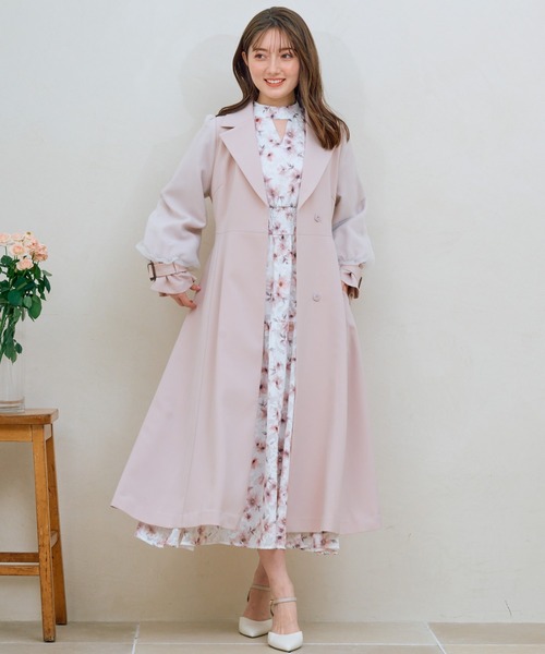 「NOELA」 トレンチコート M ベージュ レディース_画像6