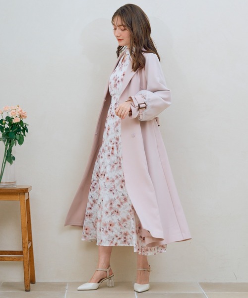 「NOELA」 トレンチコート M ベージュ レディース_画像7