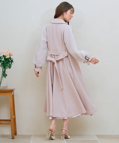 「NOELA」 トレンチコート M ベージュ レディース_画像8