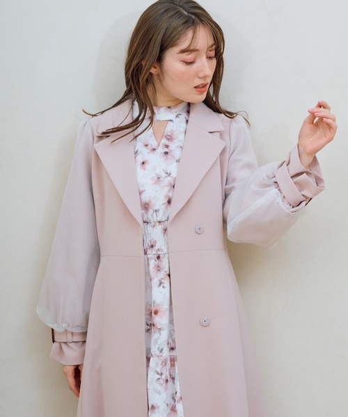 「NOELA」 トレンチコート M ベージュ レディース_画像9