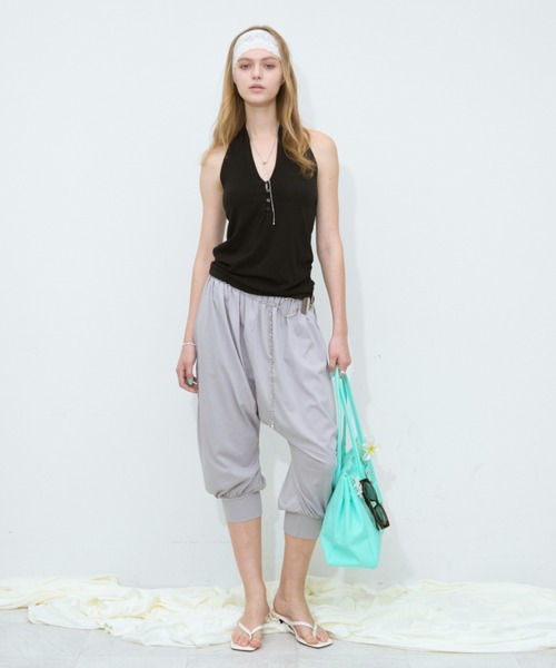 René - ♡新品未使用♡ Rene ルネ   シルク タンクトップ Rohwel タンクトップ ノースリーブ Halter Neck Stretch Tank Top