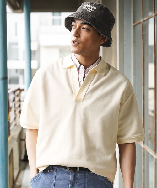 BAYFLOW（ベイフロー） tシャツ スキッパーポロシャツ メンズ