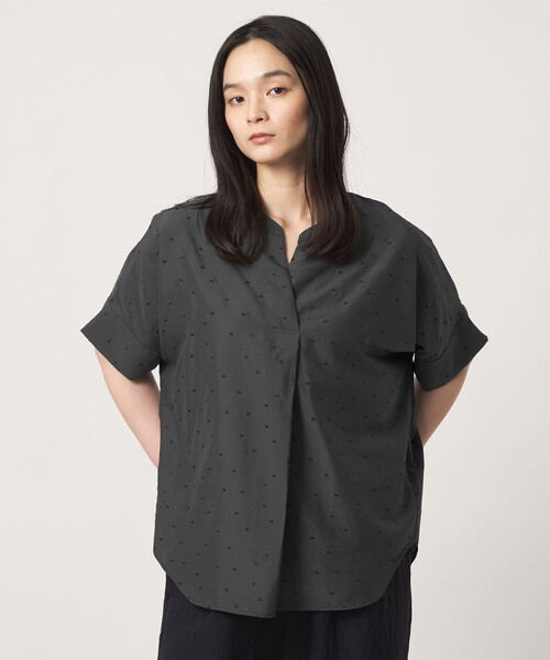 ブラウス シャツ エンブロイダリー スキッパー フレンチスリーブブラウス 「A DAY IN THE LIFE」 レディースの画像