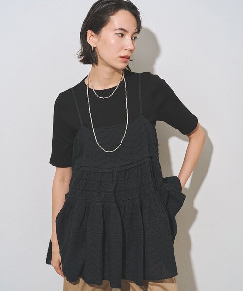 Whim Gazette（ウィム ガゼット） ブラウス シャツ レースキャミ