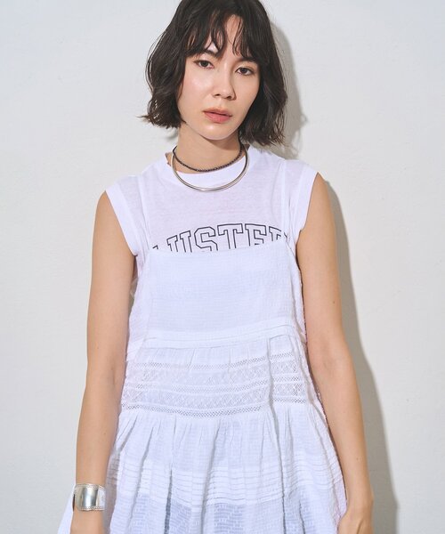 Whim Gazette（ウィム ガゼット） ブラウス シャツ レースキャミ