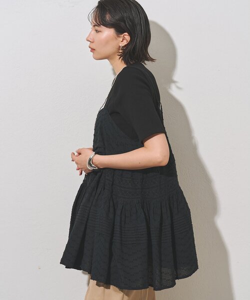 Whim Gazette（ウィム ガゼット） ブラウス シャツ レースキャミ