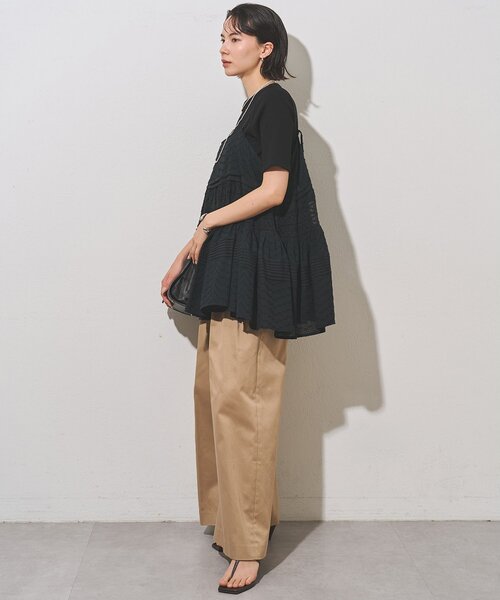 Whim Gazette（ウィム ガゼット） ブラウス シャツ レースキャミ