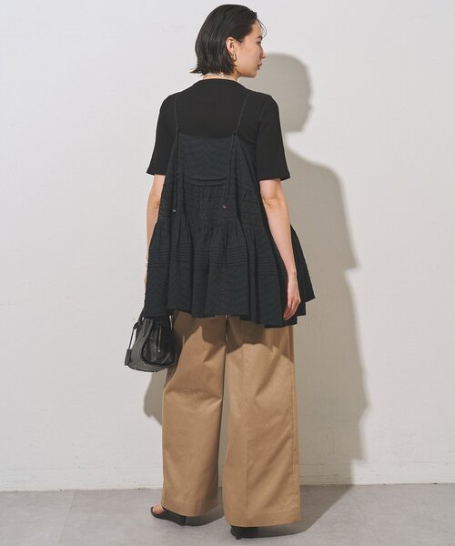 Whim Gazette（ウィム ガゼット） ブラウス シャツ レースキャミ
