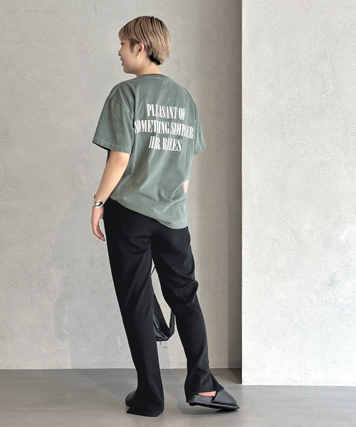 「AP STUDIO」 半袖Tシャツ FREE グリーン レディース_画像5