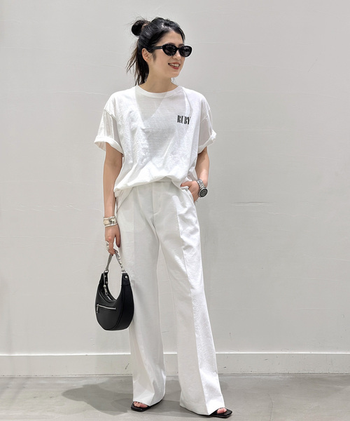 「AP STUDIO」 半袖Tシャツ FREE グリーン レディース_画像8