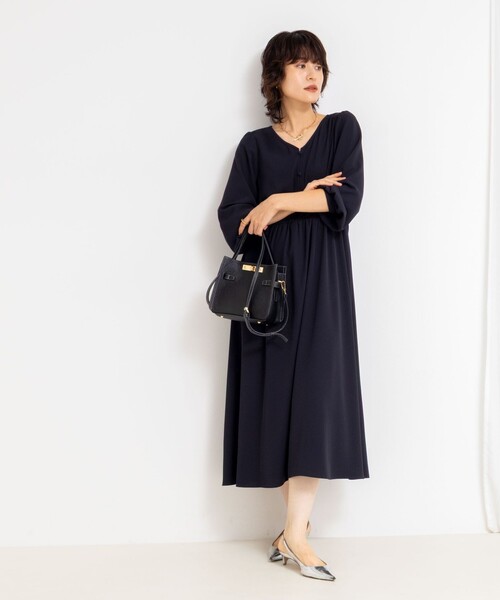 「NOLLEY'S Sophi」 長袖ワンピース 38 ホワイト系その他2 レディース_画像4