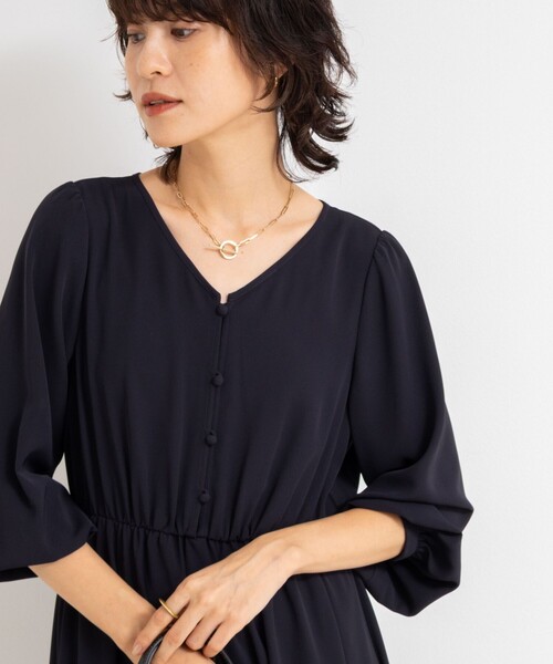 「NOLLEY'S Sophi」 長袖ワンピース 38 ホワイト系その他2 レディース_画像5