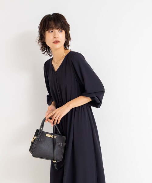 「NOLLEY'S Sophi」 長袖ワンピース 38 ホワイト系その他2 レディース_画像6