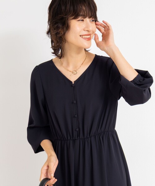 「NOLLEY'S Sophi」 長袖ワンピース 38 ホワイト系その他2 レディース_画像7