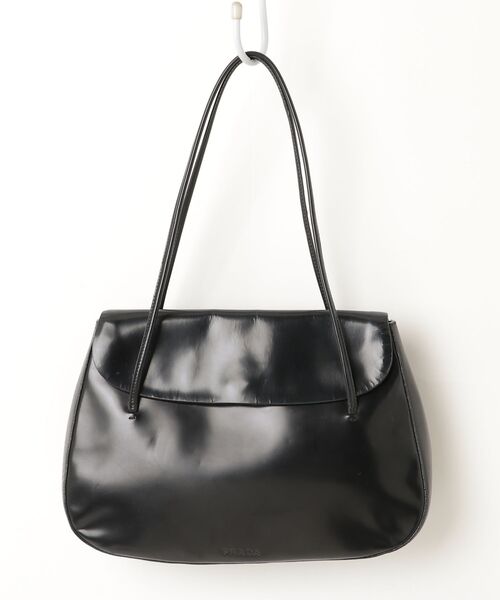 PRADA トートバッグ プラダ ハンドバッグ ブラック ヴィンテージ 黒 良品 PRADA（プラダ） トートバッグ - ブラック レディース : ZOZOTOWN